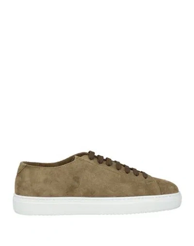 Doucal's Man Sneakers Military Green Size 9 Leather