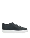Doucal's Man Sneakers Navy Blue Size 11 Soft Leather