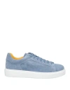 Doucal's Man Sneakers Sky Blue Size 7 Leather