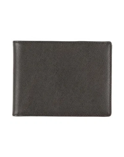 Doucal's Man Wallet Dark Brown Size - Leather