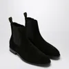 Doucal's Doucal''s Men's Black Suede Ankle Boot In Black