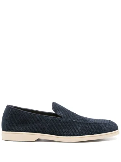 Doucal's Moccasin Vaschetta Intreccio In Blue