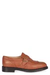 Doucal's Monk-strap In Leather In Animal Print