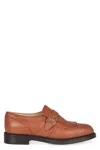 Doucal's Monk-strap In Leather In Brown