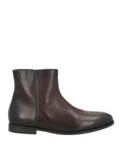 Doucal's Nottingham Man Ankle Boots Dark Brown Size 7 Leather