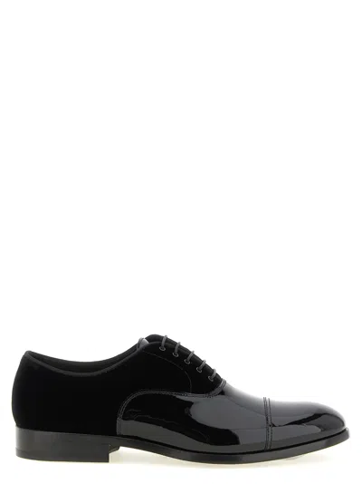 Doucal's Oxford Lace-up Shoes In Black