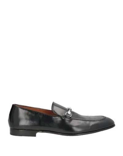 Doucal's Panarea Man Loafers Black Size 9.5 Leather