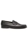 Doucal's Penny Loafer With Smooth Leather Finish In Multi