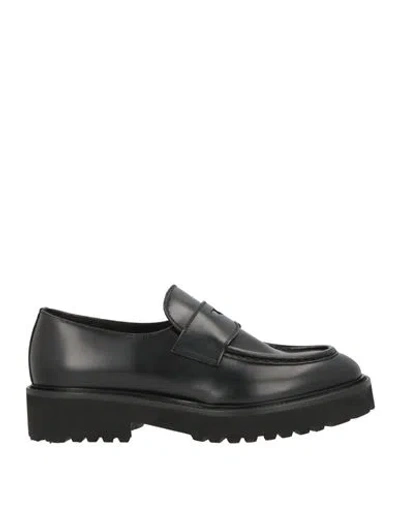 Doucal's Philadelphia Woman Loafers Black Size 8 Calfskin