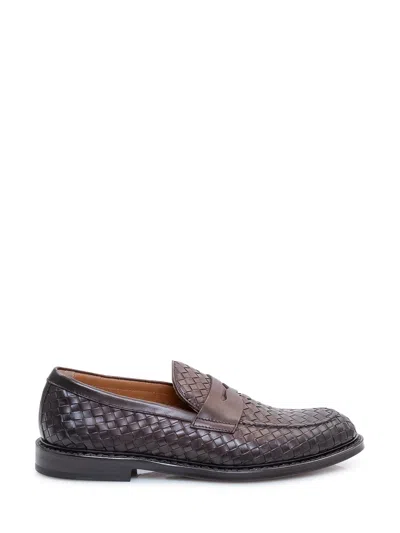 Doucal's Stylish Loafers With Front Accent In Black