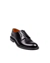 Doucal's Shiny Leather Loafers For Men In Black