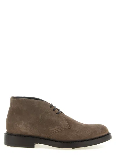 Doucal's Suede Chukka Boot In Taupe