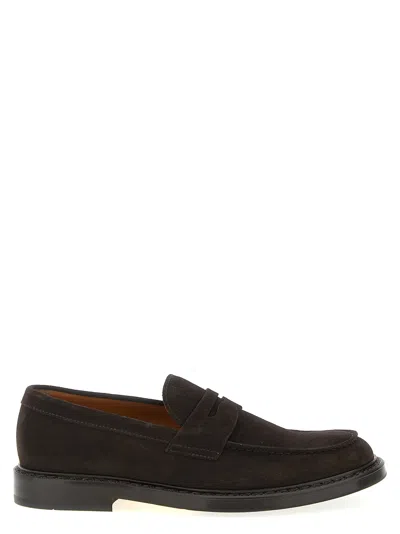 Doucal's Suede Loafers In Brown