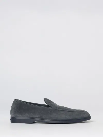 Doucal's Suede Loafers In Gray