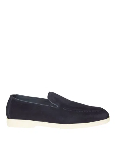 Doucal's Suede Loafers In Blue
