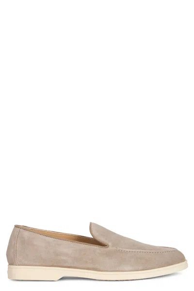Doucal's Suede Slip-on Loafer In Neutral