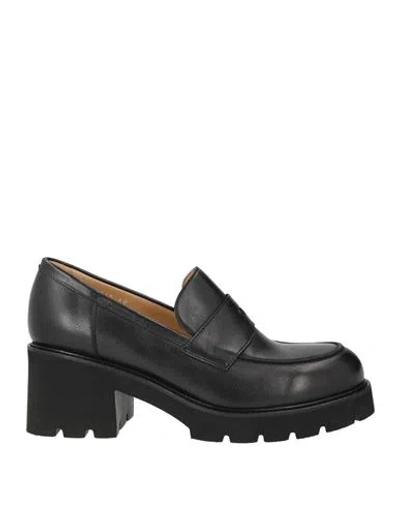 Doucal's Swami Woman Loafers Black Size 8 Leather In Multi