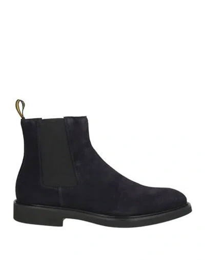Doucal's Verona Man Ankle Boots Midnight Blue Size 10 Leather