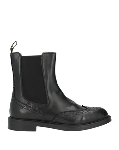 Doucal's Woman Ankle Boots Black Size 8 Leather