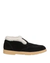Doucal's Woman Ankle Boots Black Size 8 Leather, Shearling