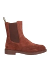 Doucal's Woman Ankle Boots Brick Size 8 Leather