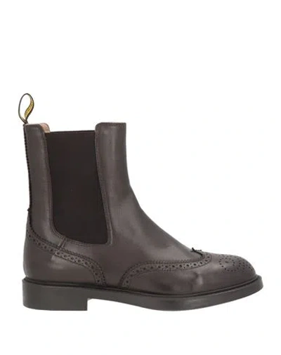 Doucal's Woman Ankle Boots Dark Brown Size 7 Leather