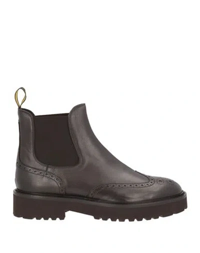 Doucal's Woman Ankle Boots Dark Brown Size 7 Leather