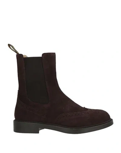 Doucal's Woman Ankle Boots Dark Brown Size 8 Leather
