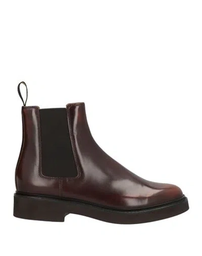 Doucal's Woman Ankle Boots Dark Brown Size 8 Leather
