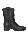 Doucal's Woman Ankle Boots Dark Brown Size 8 Leather In Black