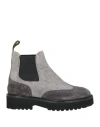 Doucal's Woman Ankle Boots Light Grey Size 8 Leather In Gray