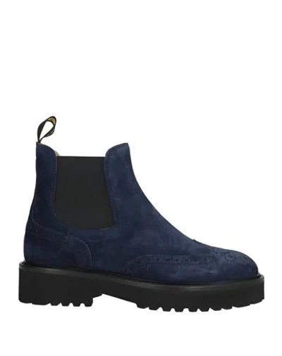 Doucal's Woman Ankle Boots Midnight Blue Size 8 Leather