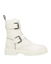 Doucal's Woman Ankle Boots Off White Size 8 Leather