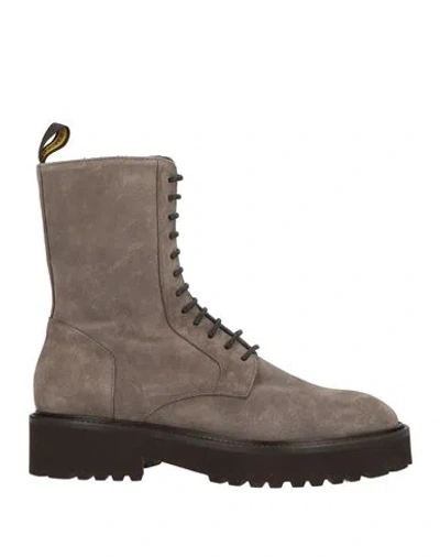 Doucal's Woman Ankle Boots Taupe Size 7 Leather In Gray