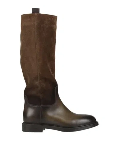 Doucal's Woman Boot Dark Brown Size 8 Leather