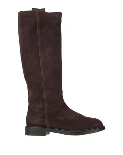 Doucal's Woman Boot Dark Brown Size 8 Leather