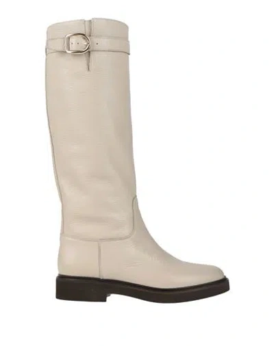 Doucal's Woman Boot Light Grey Size 7.5 Leather