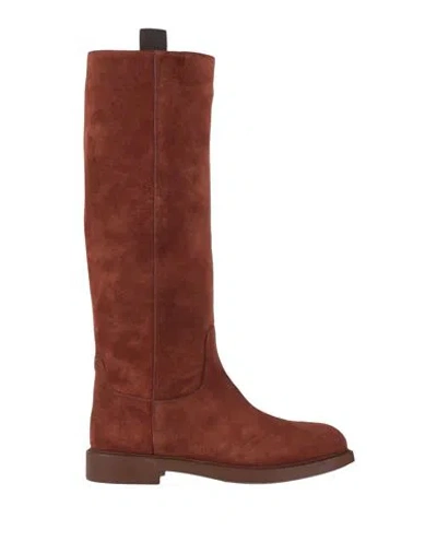 Doucal's Woman Boot Rust Size 8 Leather