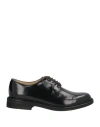 Doucal's Woman Lace-up Shoes Black Size 8 Leather In Black