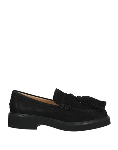 Doucal's Woman Loafers Black Size 6 Leather