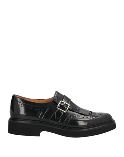 Doucal's Woman Loafers Black Size 8 Leather