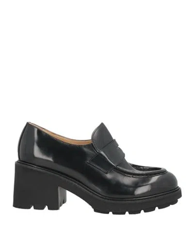 Doucal's Woman Loafers Black Size 8 Leather