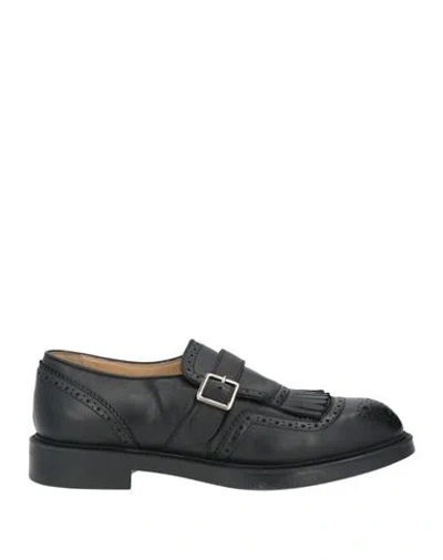 Doucal's Woman Loafers Black Size 8.5 Leather