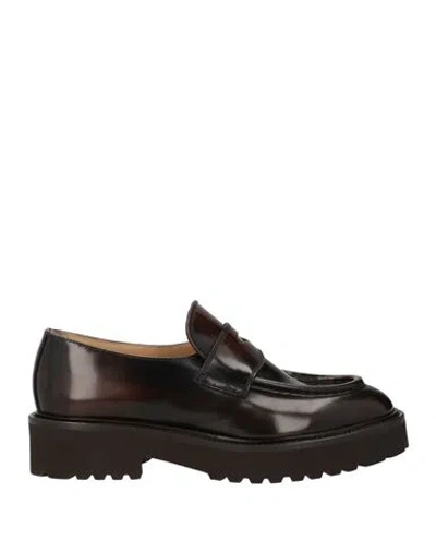 Doucal's Woman Loafers Dark Brown Size 8 Leather