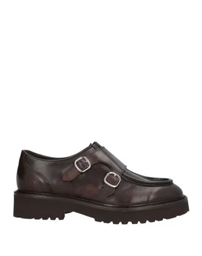 Doucal's Woman Loafers Dark Brown Size 8 Leather