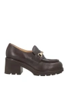 Doucal's Woman Loafers Dark Brown Size 8 Leather