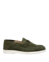 Doucal's Woman Loafers Dark Green Size 6 Leather