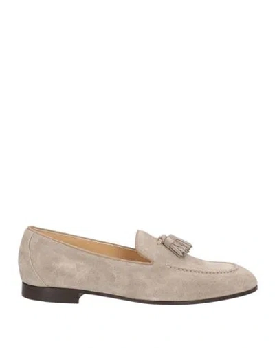 Doucal's Woman Loafers Grey Size 11 Leather