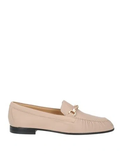 Doucal's Woman Loafers Light Brown Size 8.5 Leather In Multi