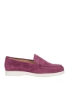 Doucal's Woman Loafers Mauve Size 9 Leather